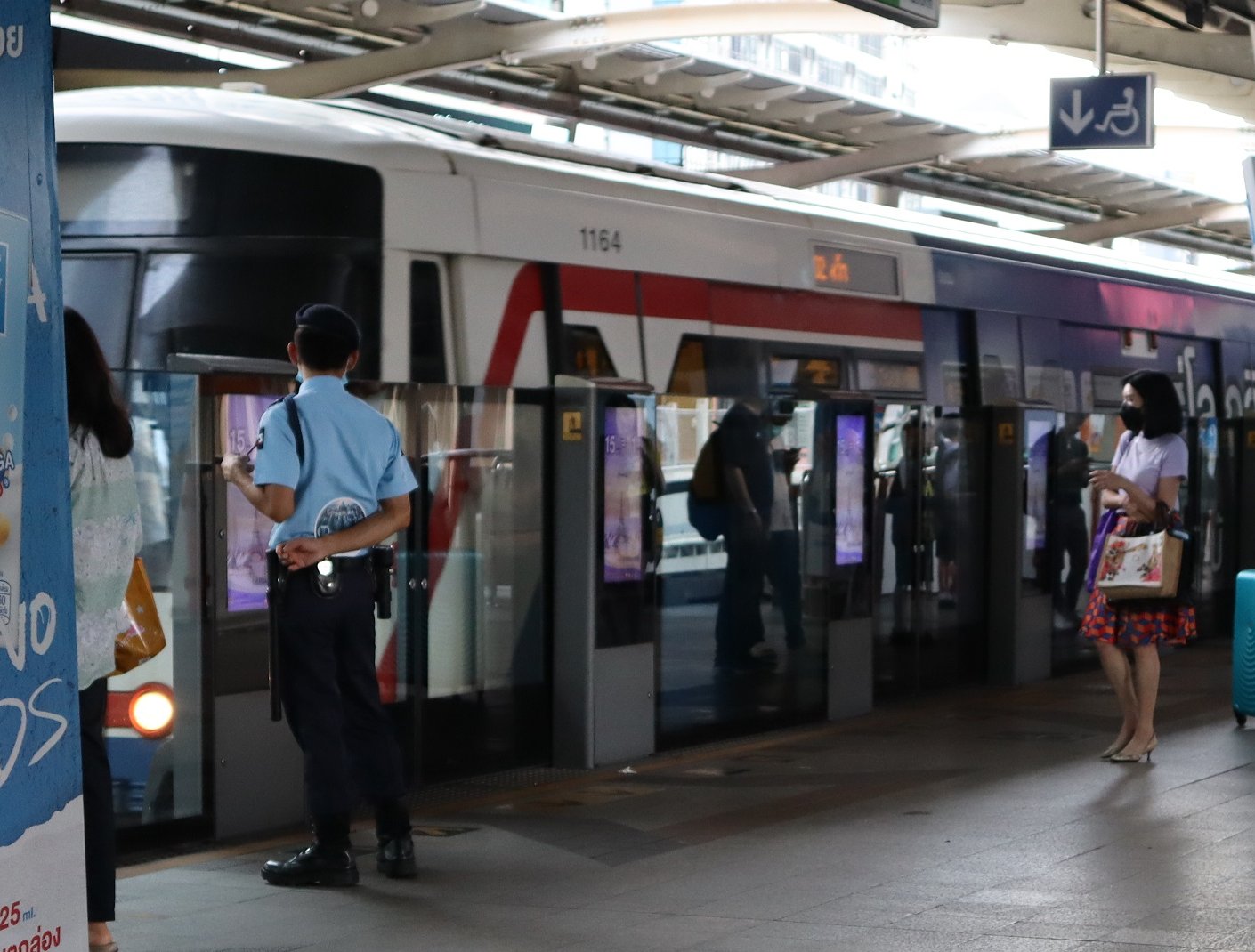 BTS train at Siam station