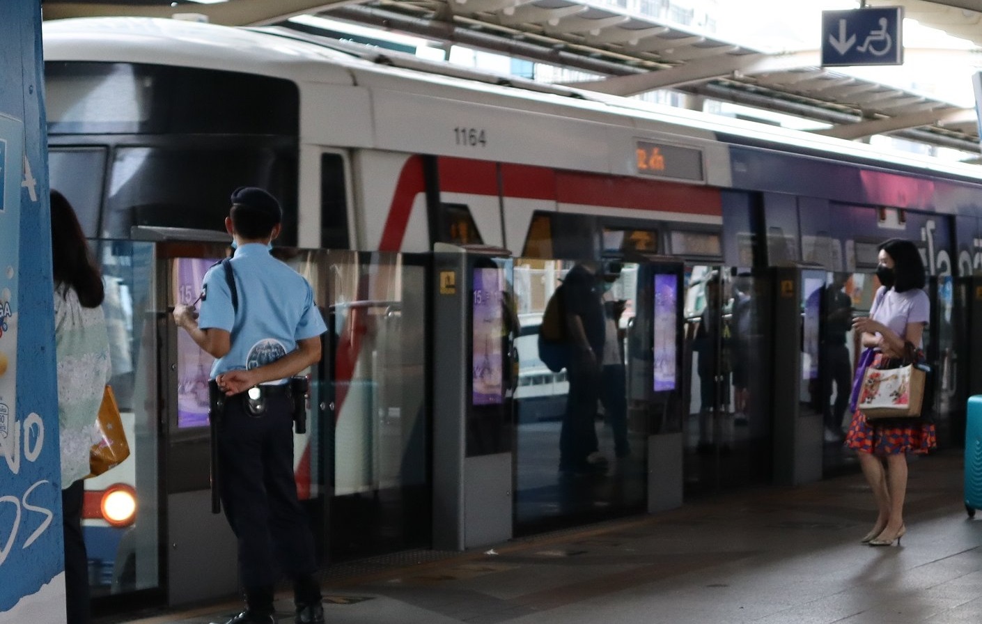 BTS train at Siam station